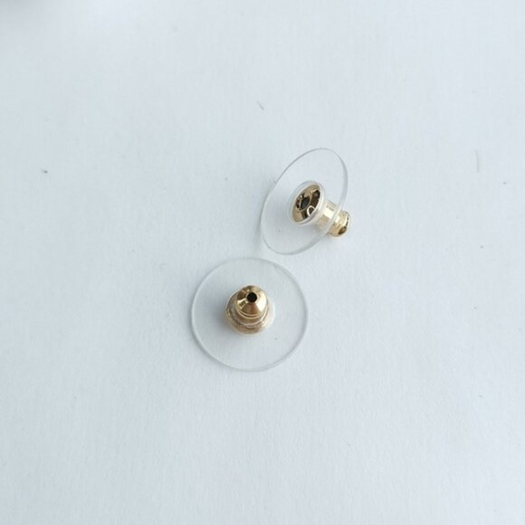 Long White Opal Crystal chandelier earrings in gold tone - Picture 6 of 8